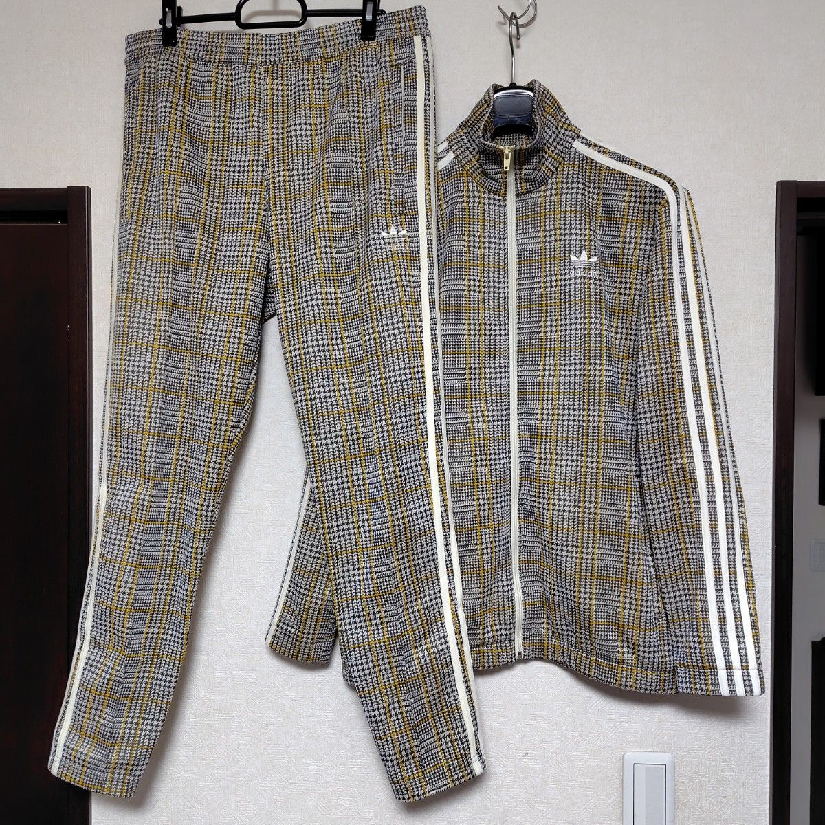 セットアップ adidas アディダス タータンチェック ベッケン セットアップ adidas アディダス タータンチェック ベッケン