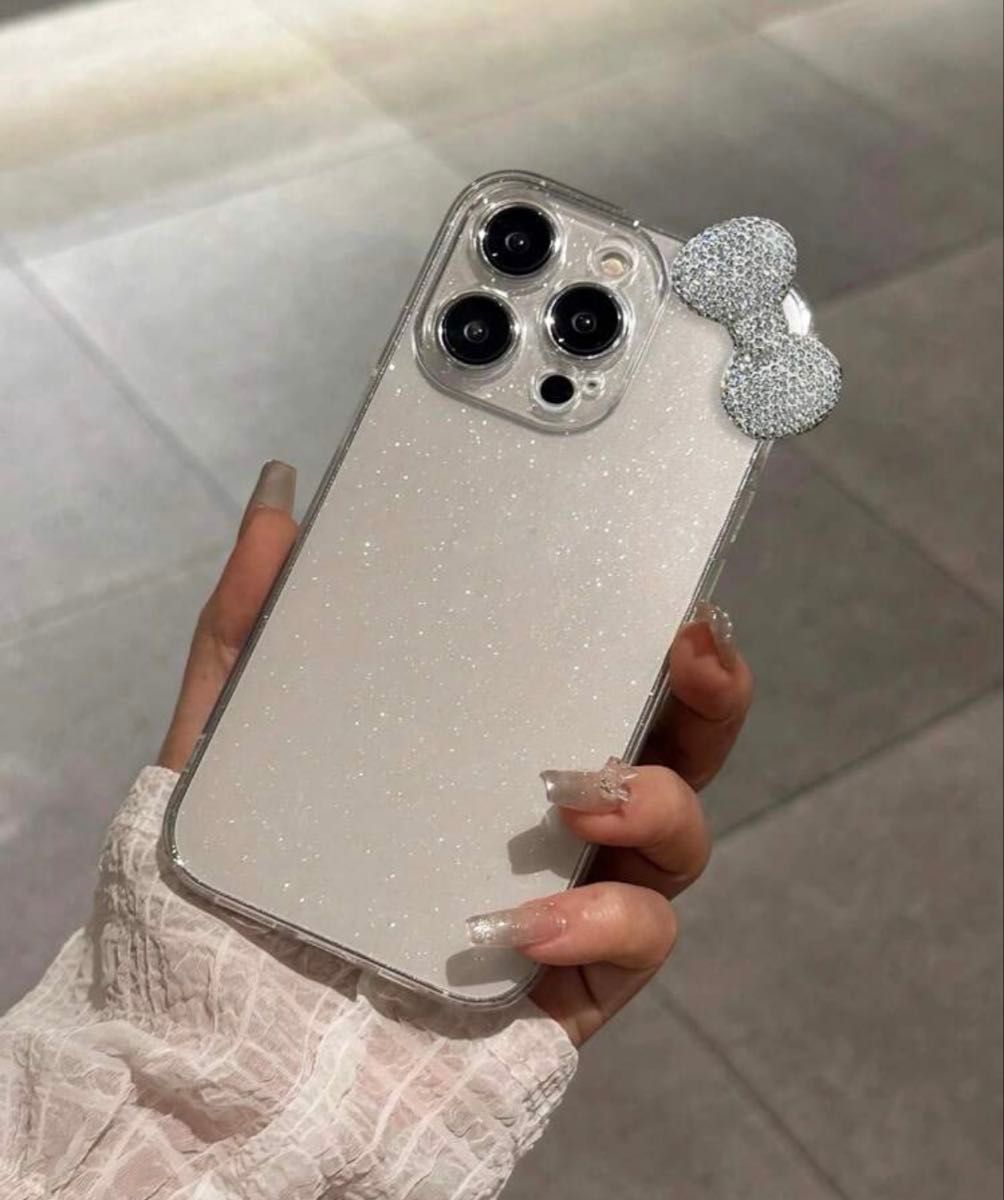 キティちゃん風iPhone14ケース スマホケース クリア ラメ キティちゃん風iPhone14ケース スマホケース クリア ラメ