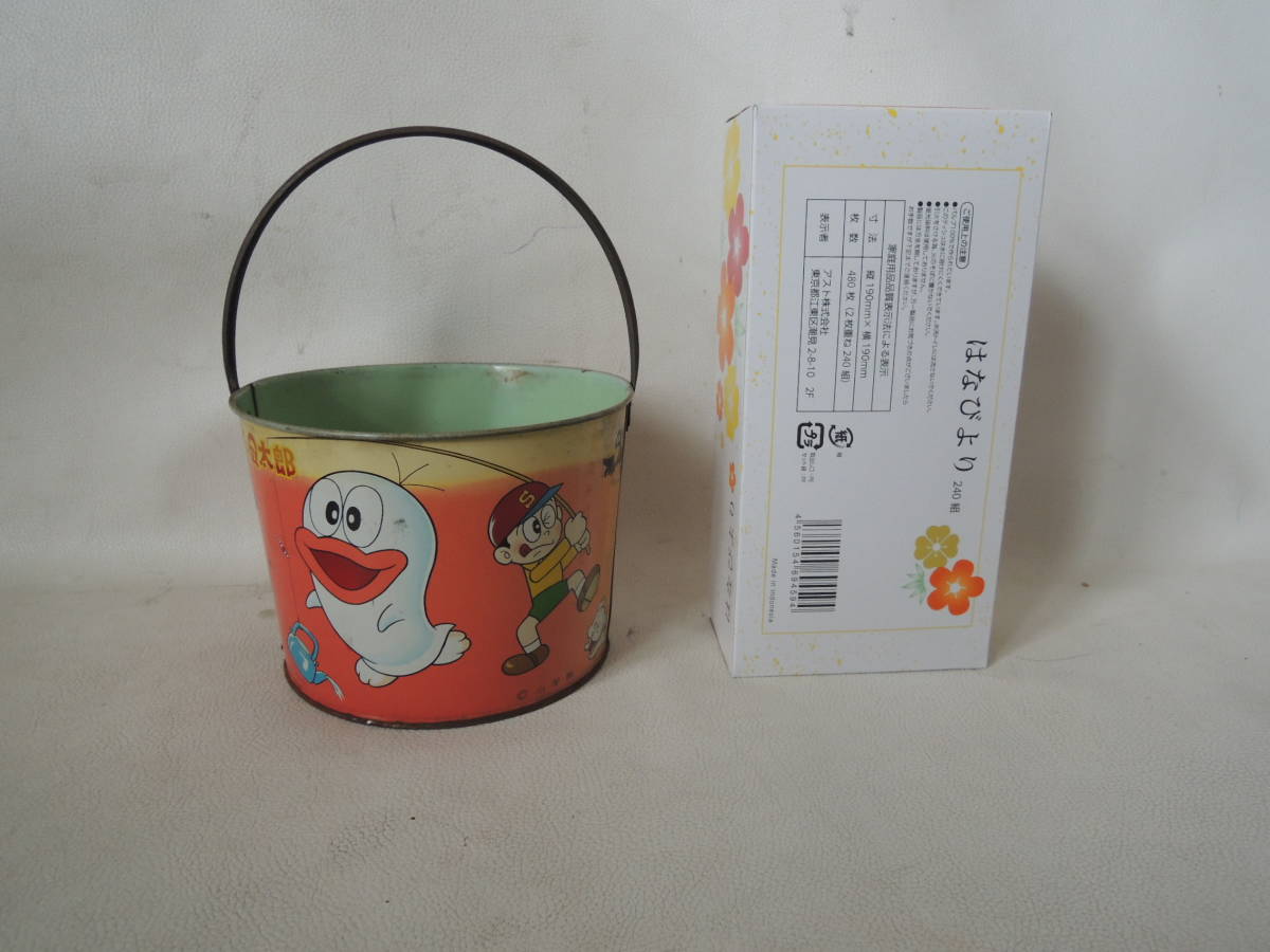 H /takatok игрушки Obake no Q-Taro весь Qo vacuum 2 номер жестяная пластина ведро ... Shogakukan Inc. б/у товар 