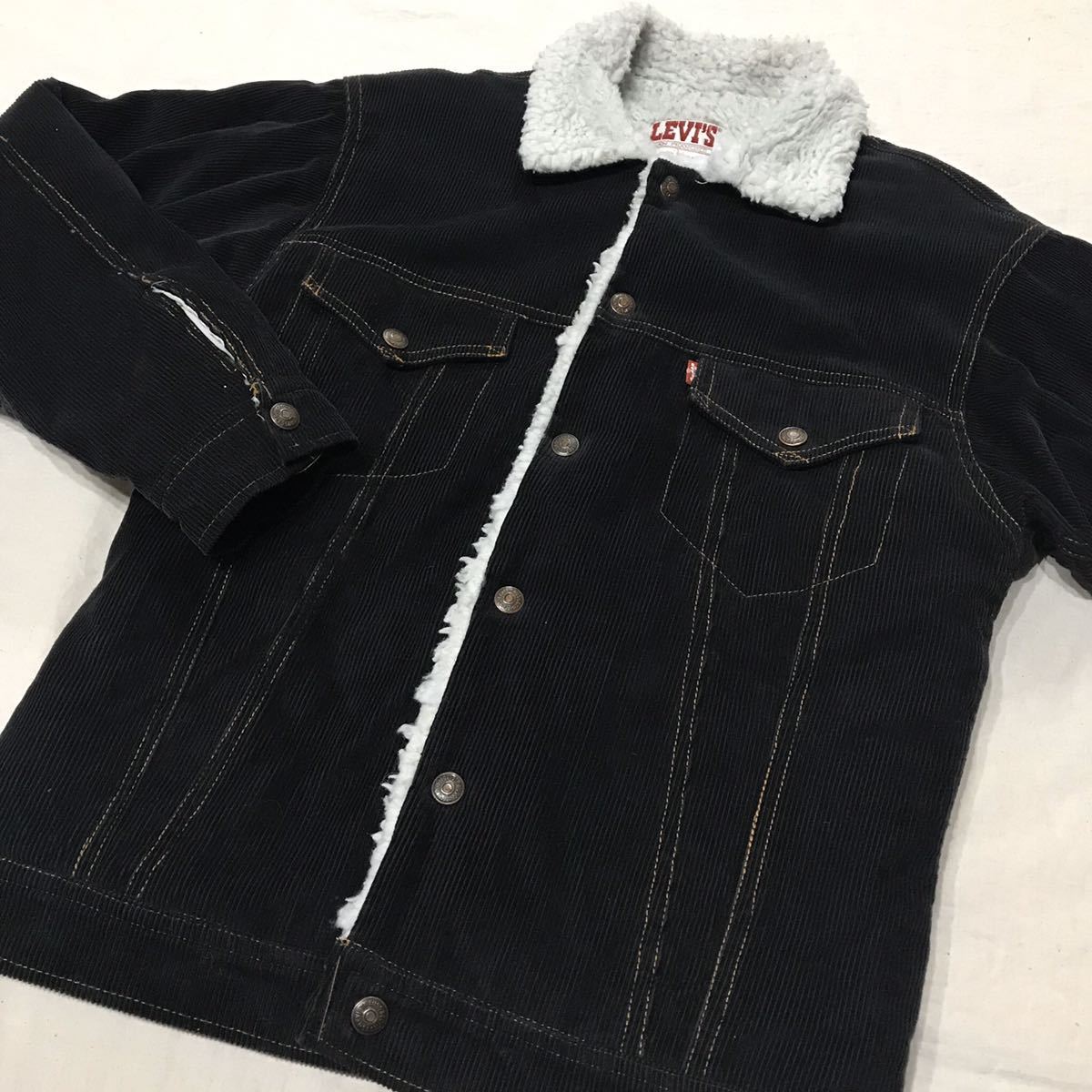 80s Levi S リーバイス コーデュロイ ボアジャケット 黒 ブラック Made In Usa アメリカ製 ヴィンテージ ビンテージ 裏ボア Gジャン Jauce Shopping Service Yahoo Japan Auctions Ebay Japan