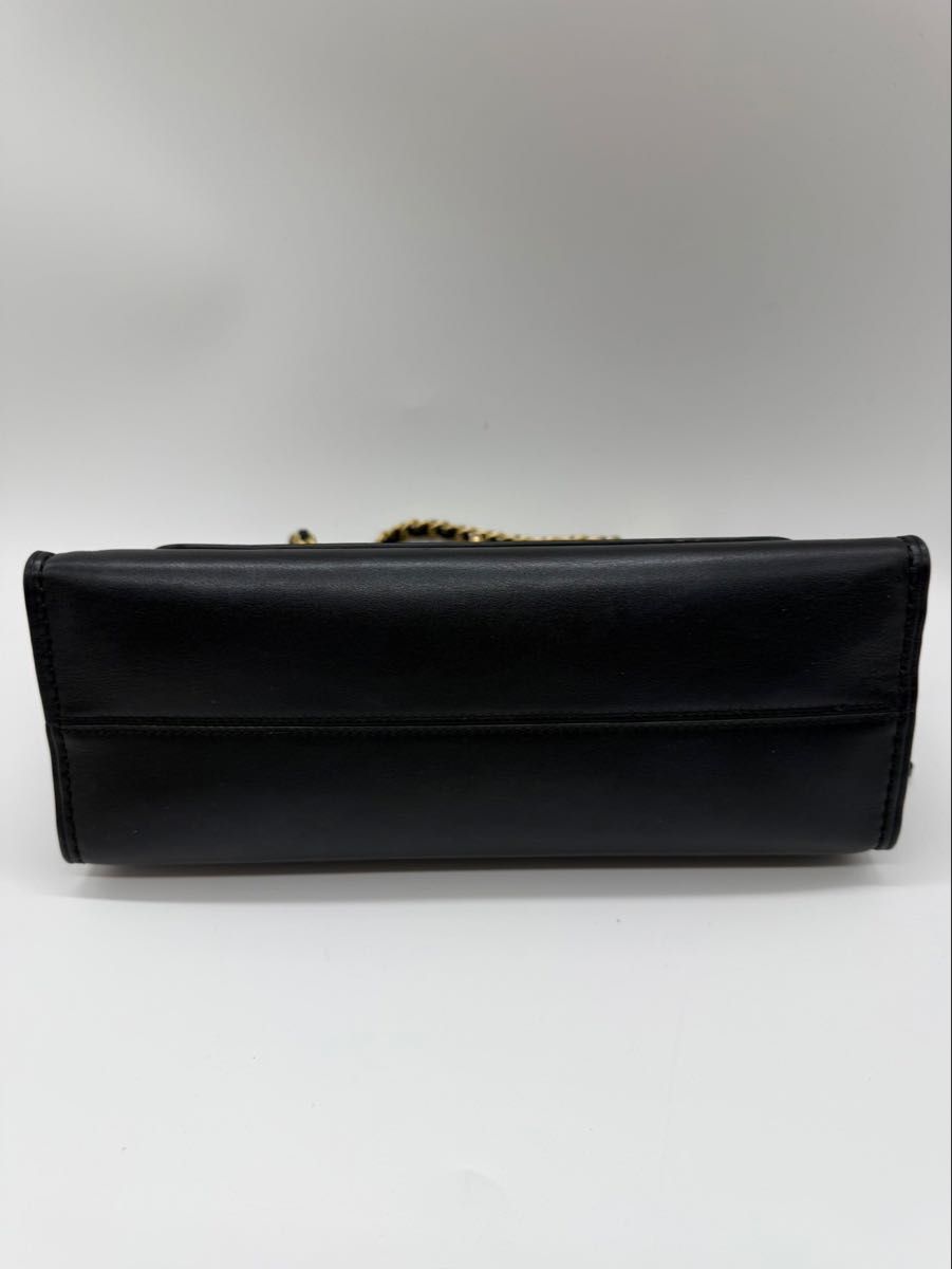 coach コーチ ターンロック レザー ダブルチェーンショルダー coach コーチ ターンロック レザー ダブルチェーンショルダー
