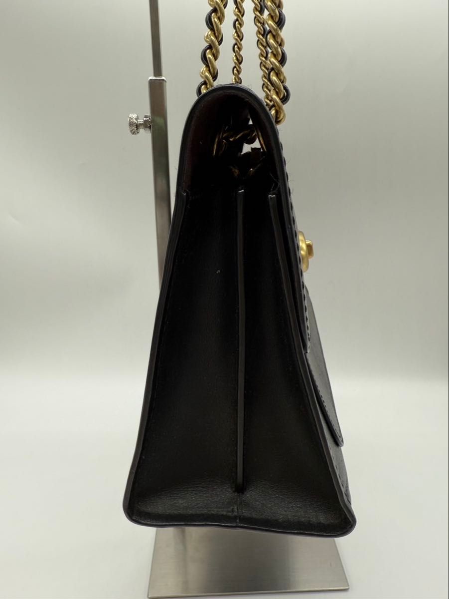 coach コーチ ターンロック レザー ダブルチェーンショルダー coach コーチ ターンロック レザー ダブルチェーンショルダー
