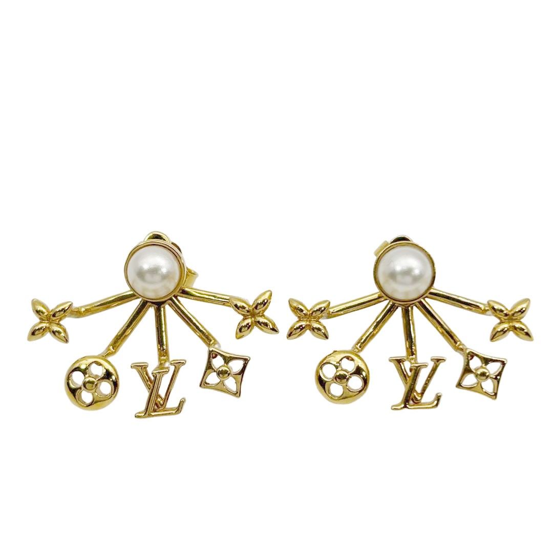 【華やかに★】ピアス・クルーザー V フォー ヴィトン LOUIS VUITTON ルイヴィトン ピアス クルーザー フェイクパール