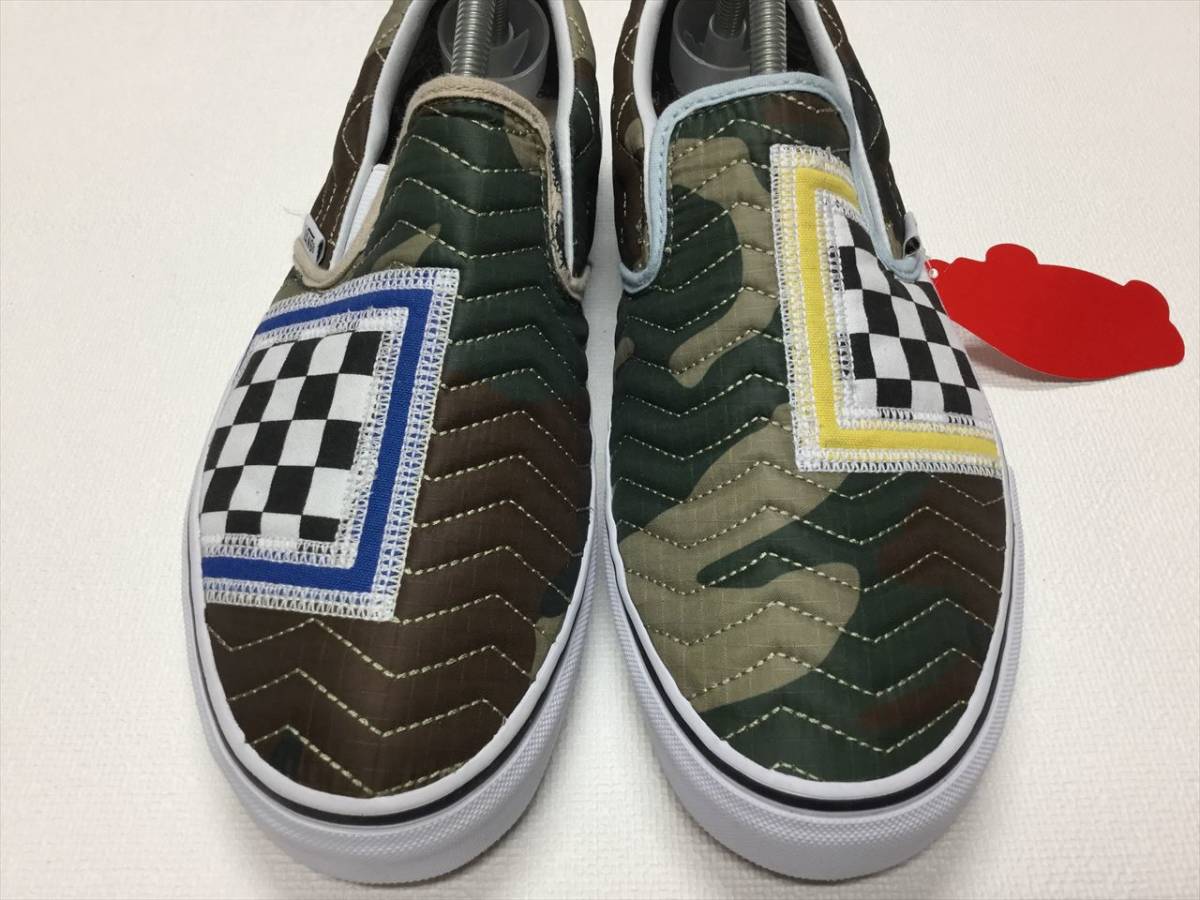 VANS CLASSIC SLIPON キルティング パッチワーク 迷彩 US7.5 (25.5cm) カモフラ アメリカ企画限定!! バンズ スリッポン_画像4