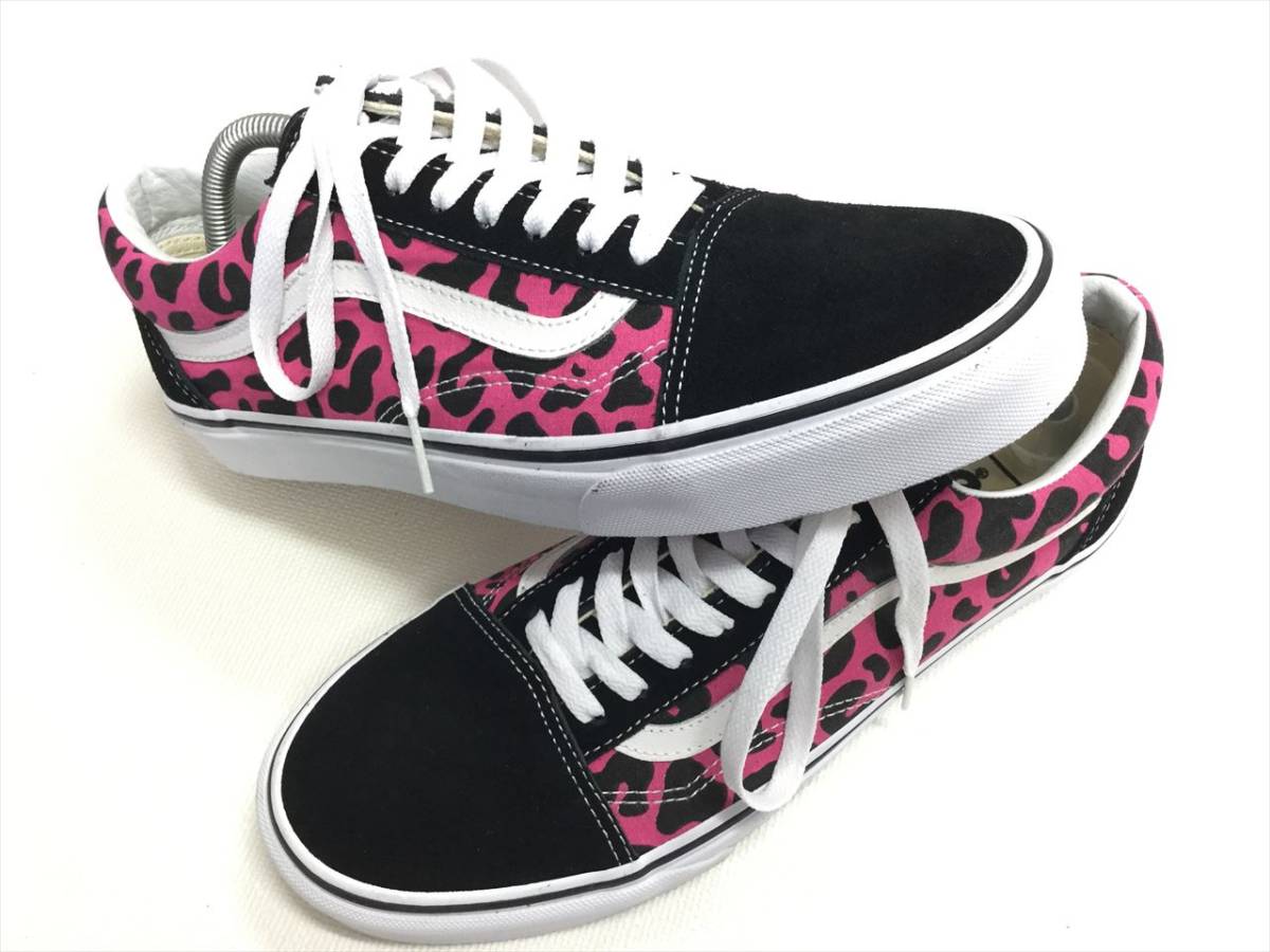 ヤフオク Vans Old Skool ピンク 黒 レオパード Us11 5 2 ヤフオク Vans Old Skool ピンク 黒 レオパード Us11 5 2