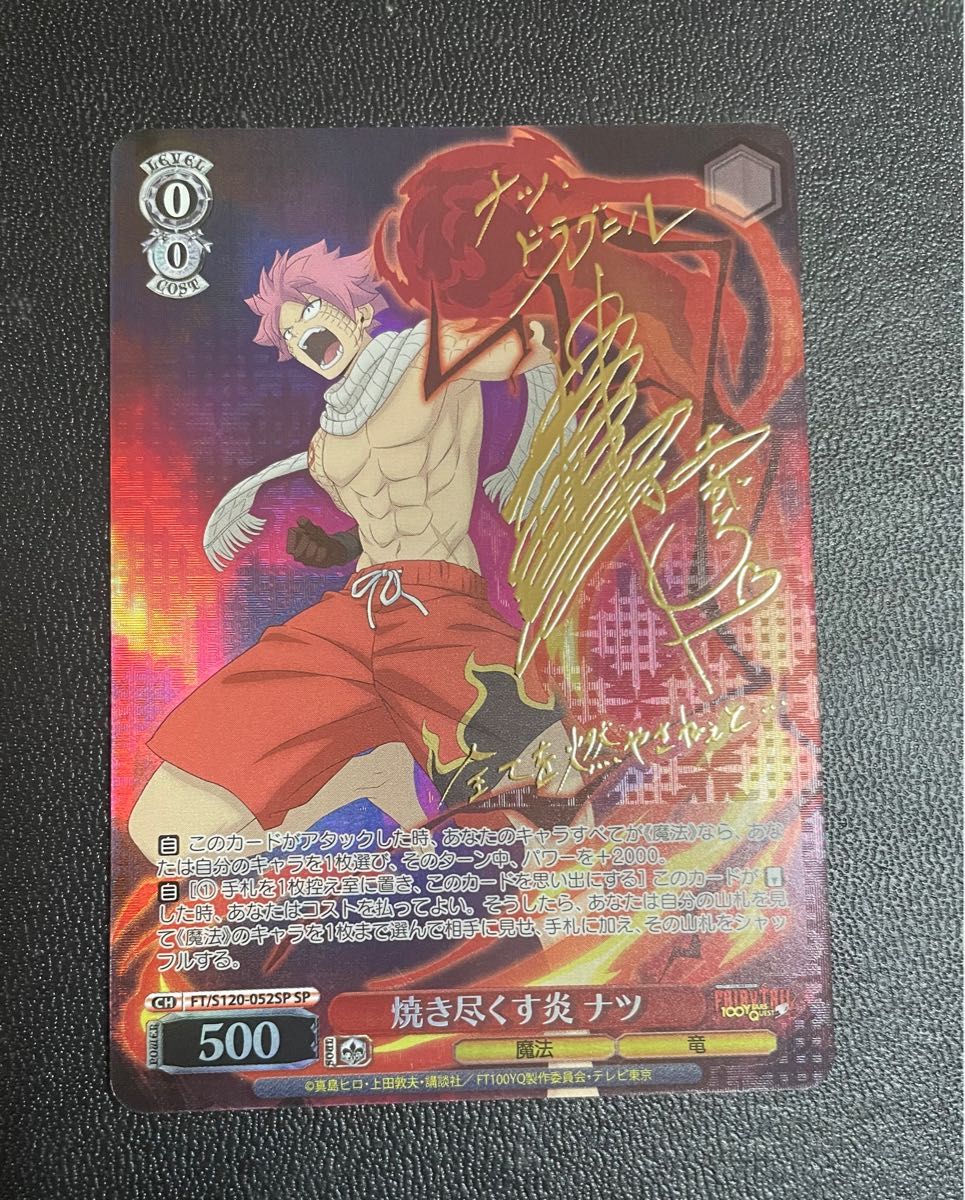 ヴァイスシュヴァルツ サイン SP ナツ・ドラグニル フェアリー ヴァイスシュヴァルツ サイン SP ナツ・ドラグニル フェアリー