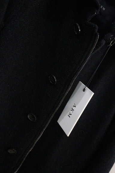 タグ付き AKM ツイード tweed soutten collar ステンカラーコート ステンカラーコート ツイード size M/99 定価￥80,000_画像4