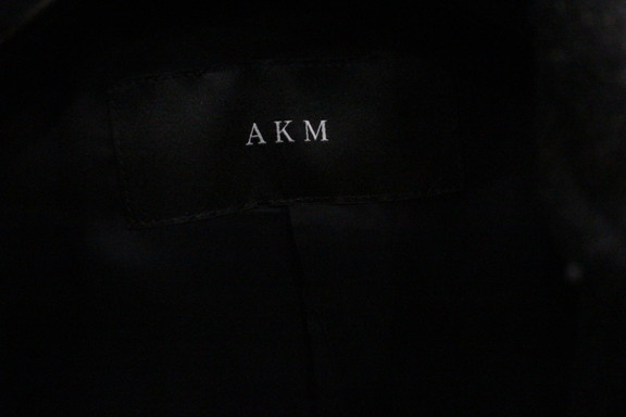 タグ付き AKM ツイード tweed soutten collar ステンカラーコート ステンカラーコート ツイード size M/99 定価￥80,000_画像6