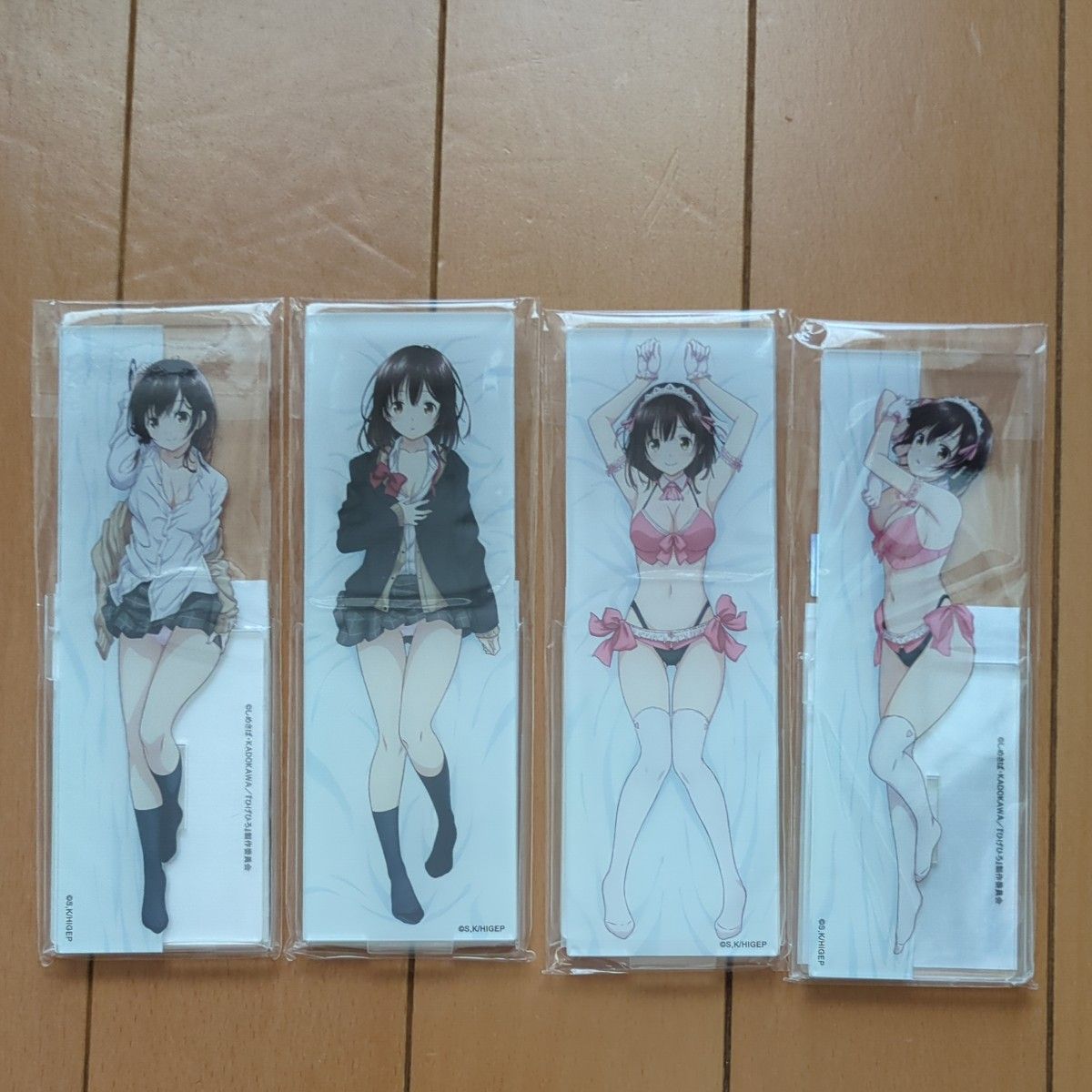 未開封 MIOS ミオス ひげを剃る。そして女子高生を拾う。 ひげひろ 荻原沙優 アクリルスタンド 4種 メイド水着