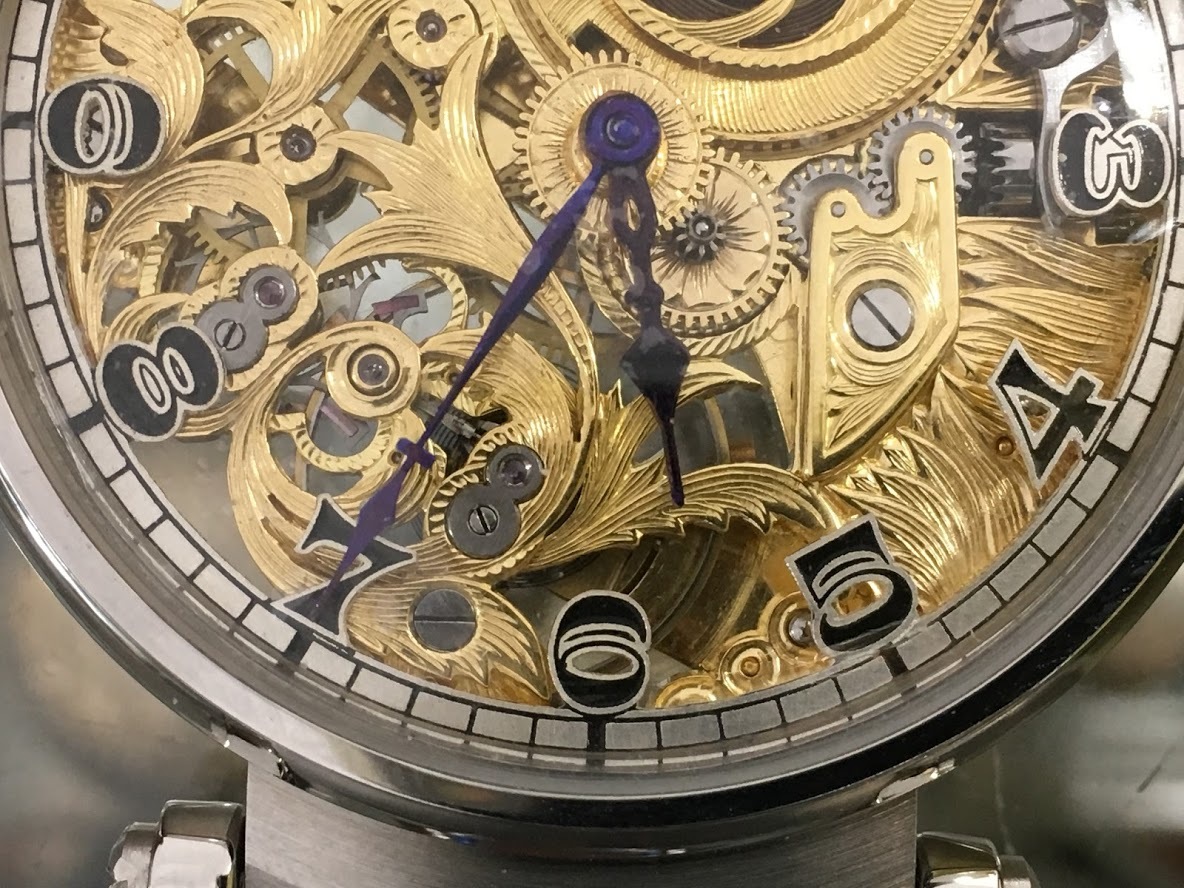 1905年 パテックフィリップ懐中時計ムーブメント使用カスタム腕時計 