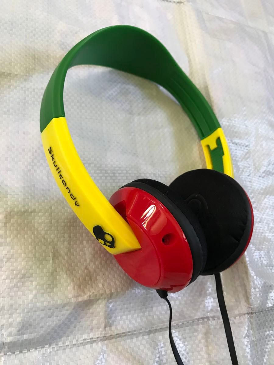 スカルキャンディ UPROCK ヘッドホン ラスタカラー