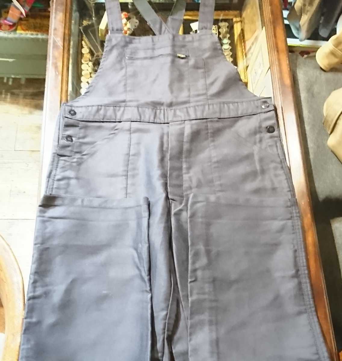 50s vintage french work overall ヴィンテー フレンチ オーバーオール モールスキン デッドストック 希少 ブラック 黒