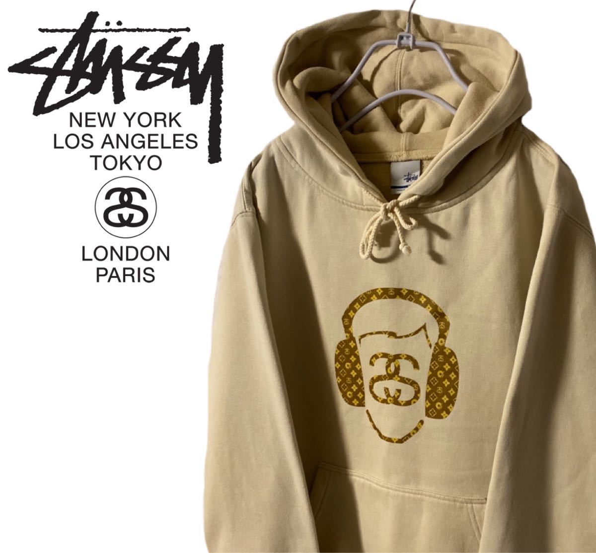 希少 90's OLD STUSSY ステューシー シャネルロゴ パーカー