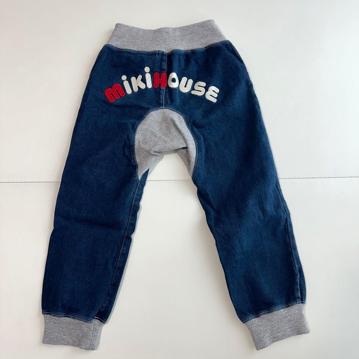 MIKIHOUSE ミキハウス バックロゴパンツ ロゴ デニム パンツ 長ズボン 100 MIKIHOUSE ミキハウス バックロゴパンツ ロゴ デニム パンツ 長ズボン 100