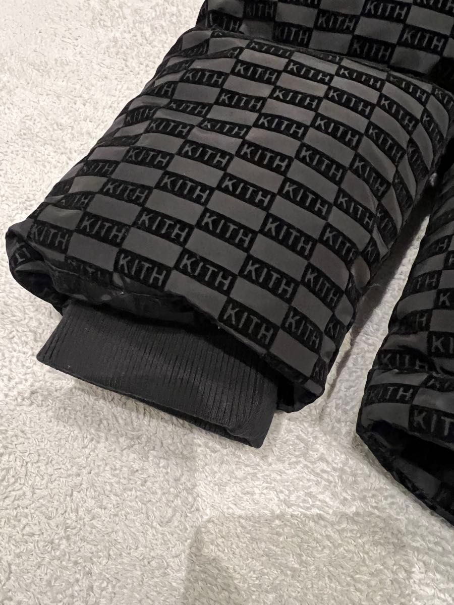 Kith サイズS Monogram Midi Puffer Black ダウンジャケット Kith サイズS Monogram Midi Puffer Black ダウンジャケット
