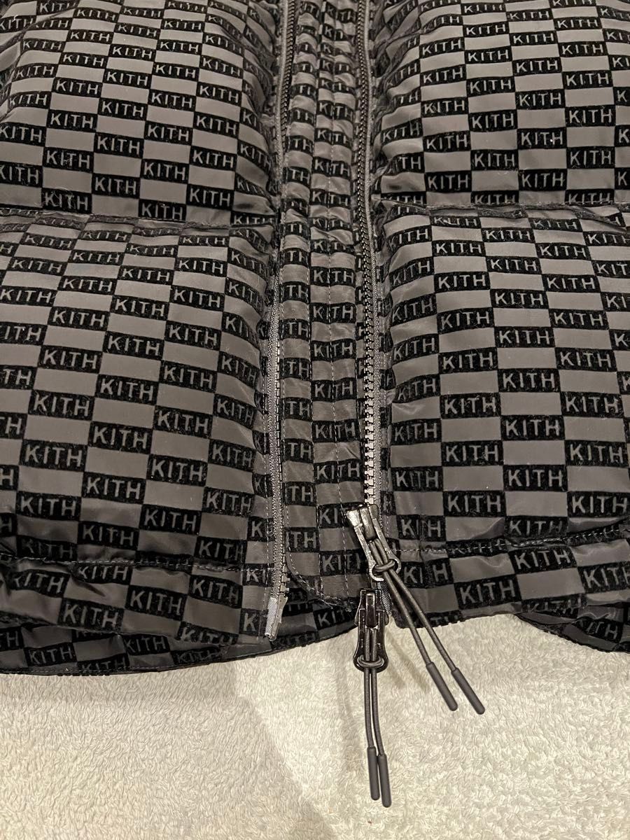 Kith サイズS Monogram Midi Puffer Black ダウンジャケット Kith サイズS Monogram Midi Puffer Black ダウンジャケット