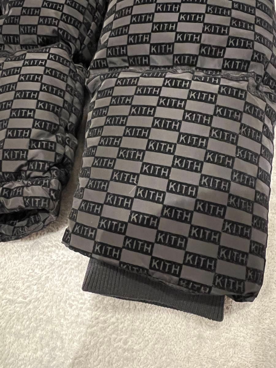 Kith サイズS Monogram Midi Puffer Black ダウンジャケット Kith サイズS Monogram Midi Puffer Black ダウンジャケット