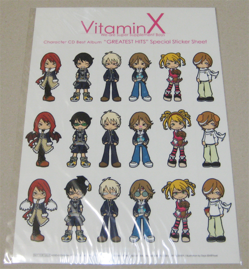 VitaminX ステッカーシート シール 非売品 未使用 未開封 Vitamin X_画像1