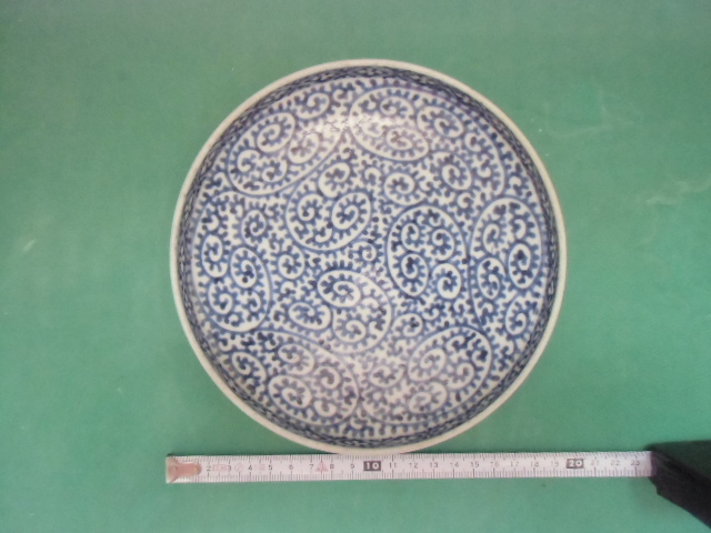  total . Tang . old Imari Edo middle period angle luck 6 size plate 