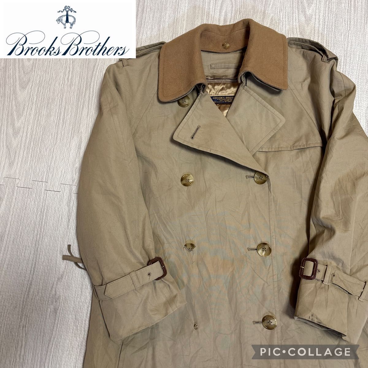 70〜80sUSA製 Brooks Brothers ライナー付きトレンチコート 70〜80sUSA製 Brooks Brothers ライナー付きトレンチコート