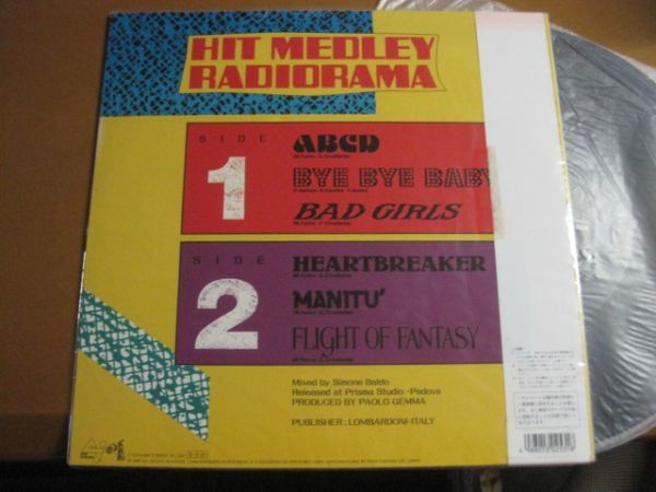 Radiorama - Hit Medley /洋楽/イタロディスコ/C12Y0399/帯付/国内盤12インチ・マキシシングル・レコード_画像2