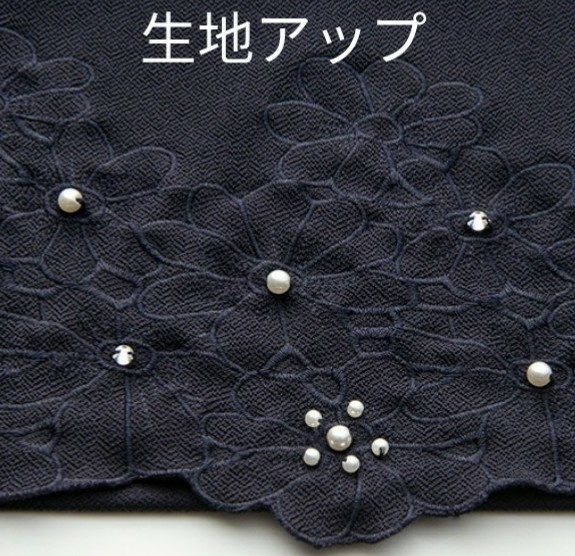 ★国内匿配★新品 お洒落 可愛い ビジュー 刺繍 2way 美鎖骨 カットソー LL 5分丈パフ 半袖 プルオーバー イマージュ 2L XL 大きいサイズ