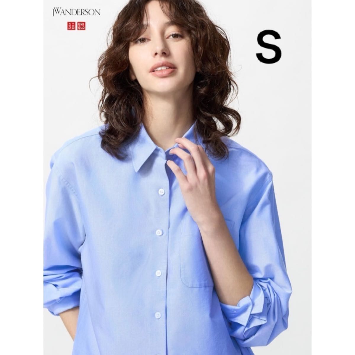 UNIQLO ユニクロ オックスフォードシャツ JW ANDERSON ブルー S UNIQLO ユニクロ オックスフォードシャツ JW ANDERSON ブルー S