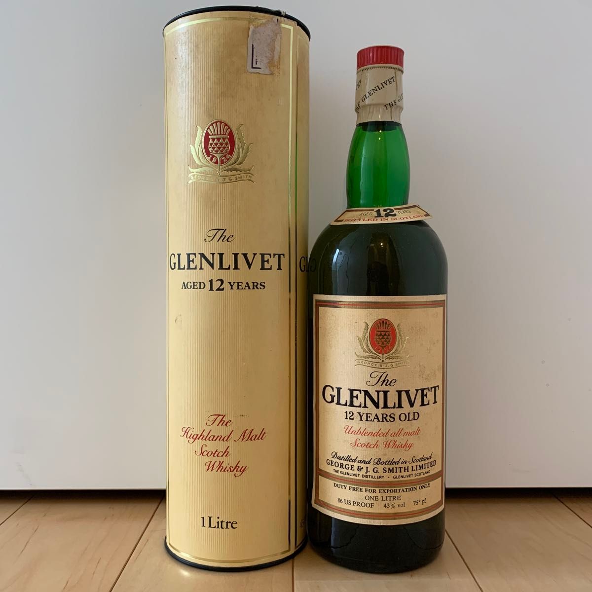 グレンリベット 12年 アンブレンデッド 1000ml 43% 箱付き グレンリベット 12年 アンブレンデッド 1000ml 43% 箱付き