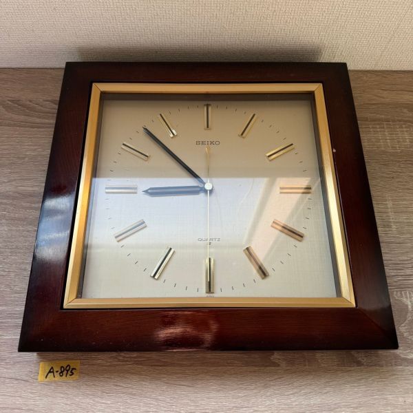 A-895 掛け時計 昭和 レトロ 中古品 動作確認済み SEIKO A-895 掛け時計 昭和 レトロ 中古品 動作確認済み SEIKO