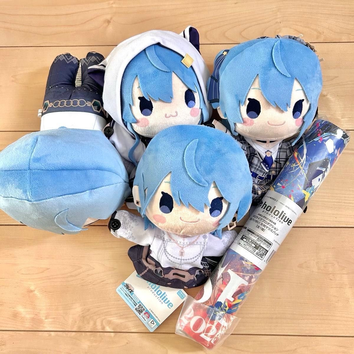 ホロライブ 星街すいせい 寝そべりぬいぐるみ パペット マウス ホロライブ 星街すいせい 寝そべりぬいぐるみ パペット マウス