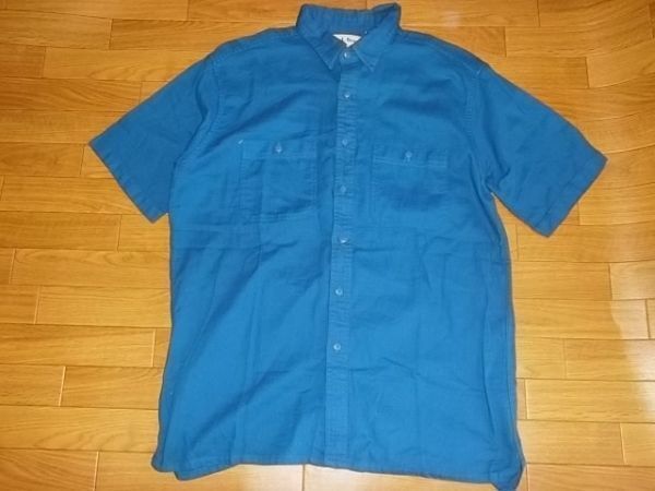 玄関先迄納品 ★希少カラー◎90sビンテージ◎USA製◎美品◎L.L.Bean◎COOL WEAVE半袖シャツ◎終了10時間以内のご入札は翌日発送不可 男性用