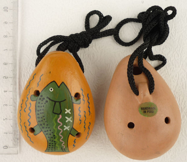  ocarina OC-006-6 fish sa kana ocarina necklace necklace pe Roox ko Anne tes Anne tes scenery animal pattern alpaca foru Claw re musical instruments 