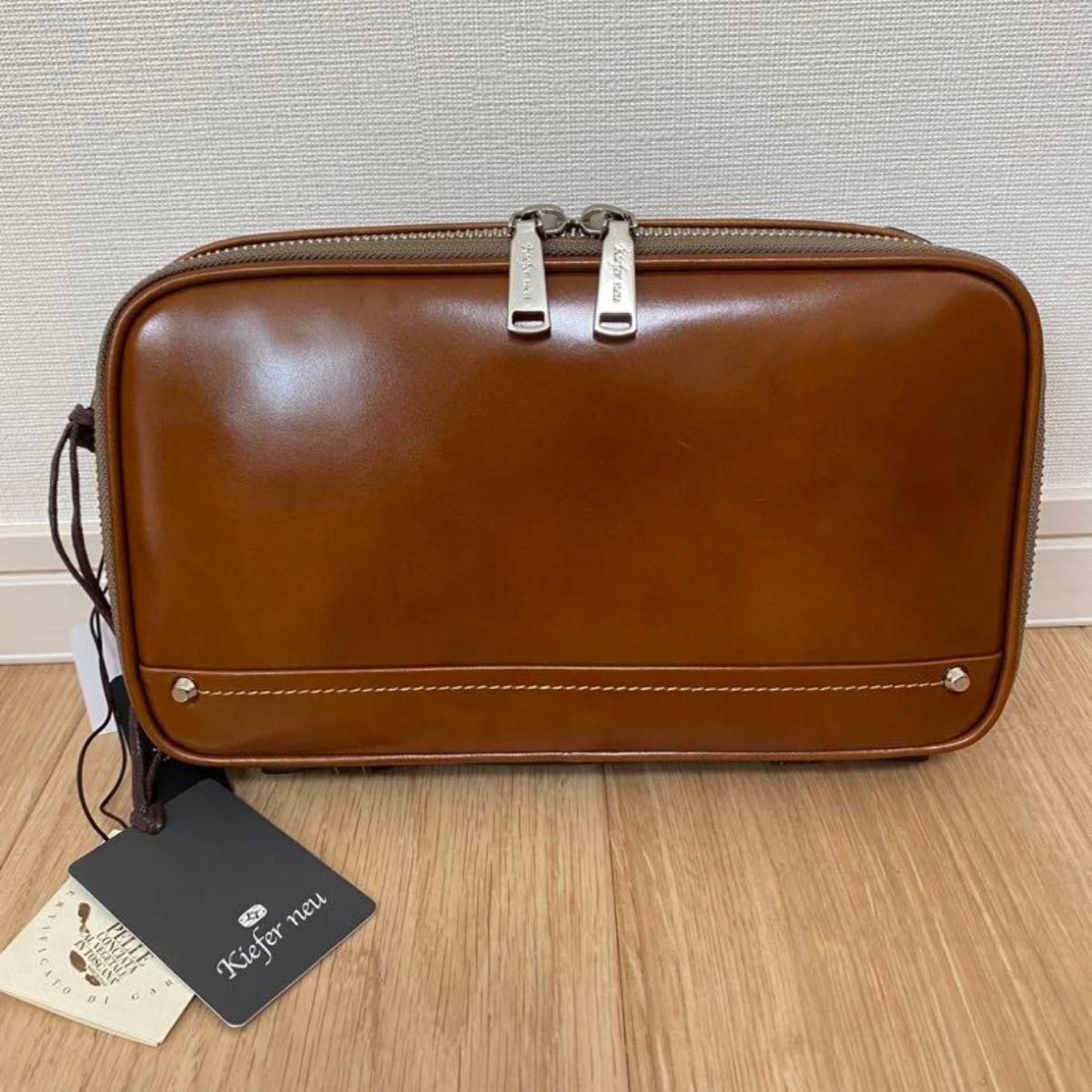 【未使用品】Kiefer neu キーファーノイ Ciao チャオ バッグ ショルダーバッグ キャメル