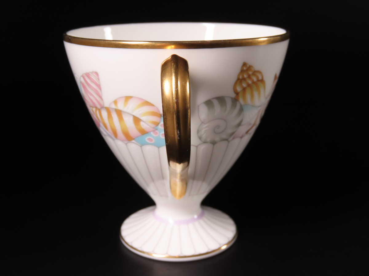 晃】Noritake オールドノリタケ 最高級シリーズ 貝模様 カップ 晃】Noritake オールドノリタケ 最高級シリーズ 貝模様 カップ