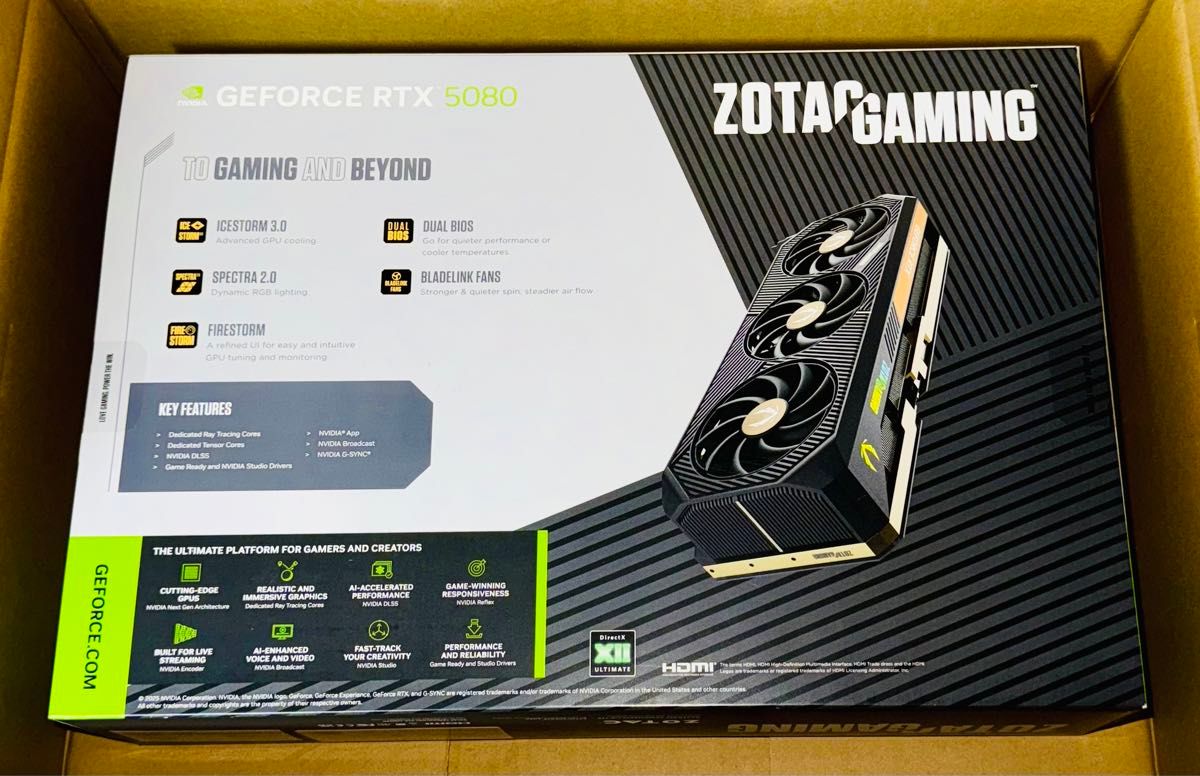ZOTAC GAMING GeForce RTX 5080 SOLID OC 16GB GDDR7 ZT-B50800J ZOTAC GAMING GeForce RTX 5080 SOLID OC 16GB GDDR7 ZT-B50800J