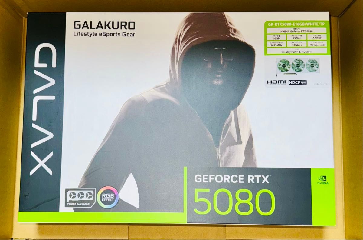 玄人志向 NVIDIA GeForce RTX 5080 ホワイトカラー GK-RTX5080 玄人志向 NVIDIA GeForce RTX 5080 ホワイトカラー GK-RTX5080