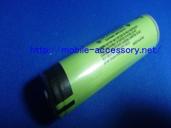B 18650型　リチウム充電池　1本　松下　Panasonic NCR18650B 3400mAh（保護回路あり）_画像1