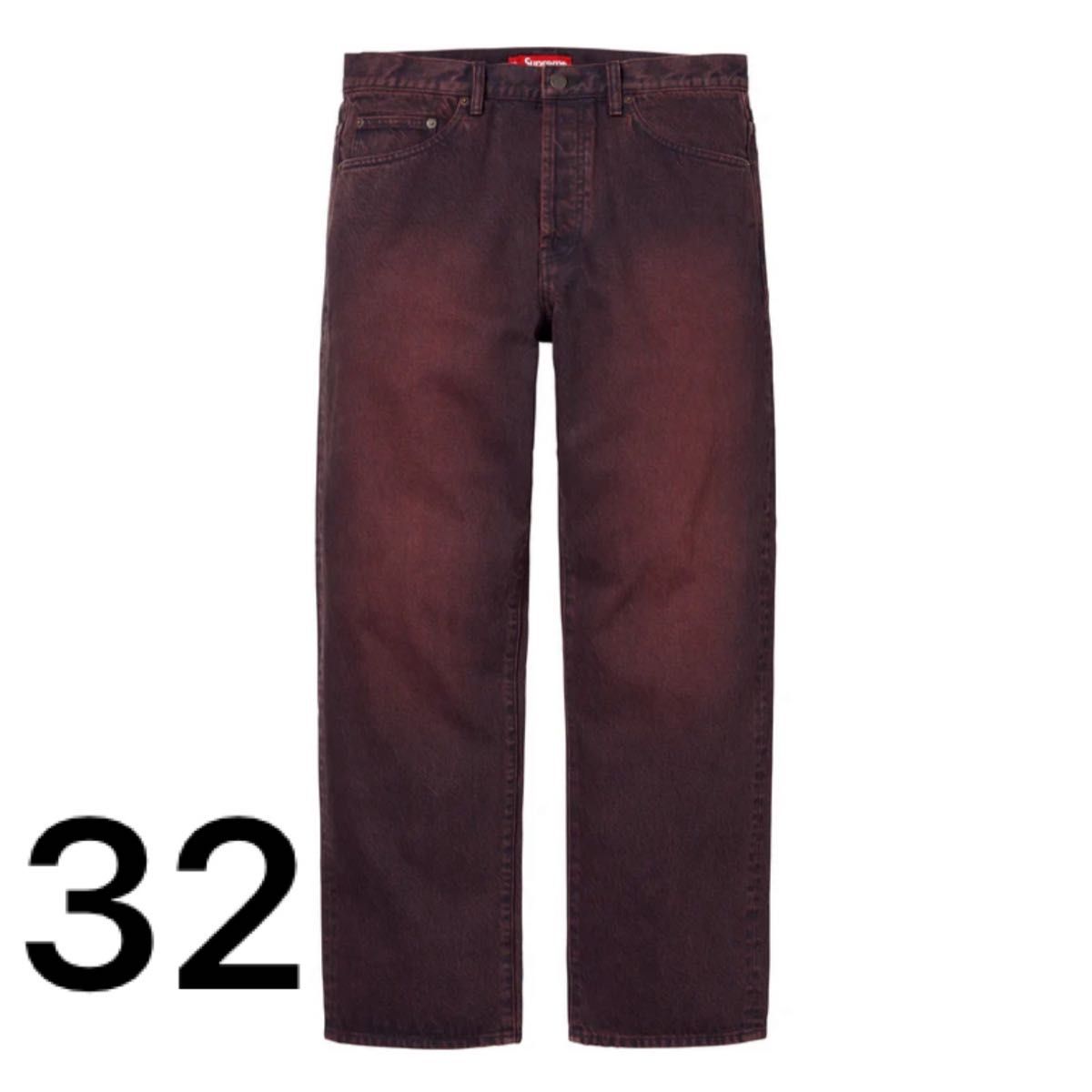 Supreme Regular Jean Overdyed Red 32|Yahoo!フリマ(旧PayPay Supreme Regular Jean Overdyed Red 32|Yahoo!フリマ(旧PayPay
