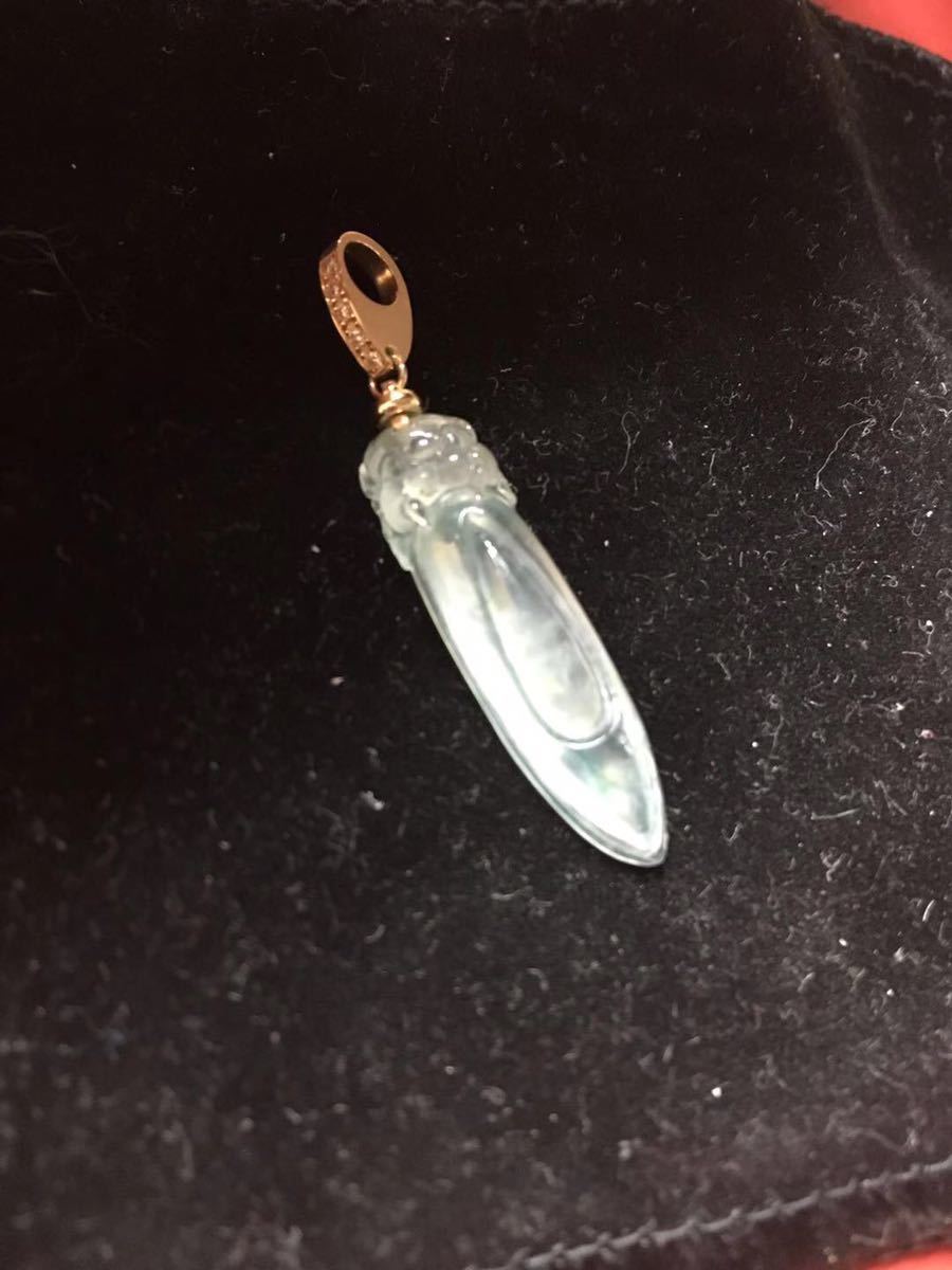  Joy Tec Myanma jade k18 pendant top 