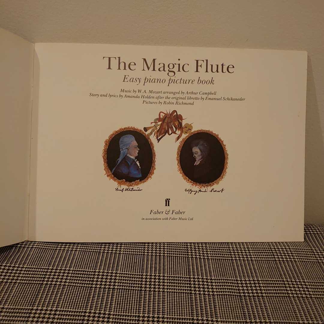 英語楽譜絵本　The Magic Flute　Easy Piano Picture Book モーツァルト　イラスト・Robin Richmond_画像2