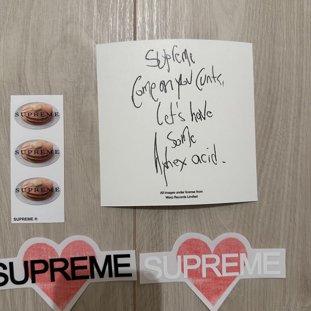Supreme ステッカー 7枚 box logo シュプリーム Aphex Twin Supreme ステッカー 7枚 box logo シュプリーム Aphex Twin