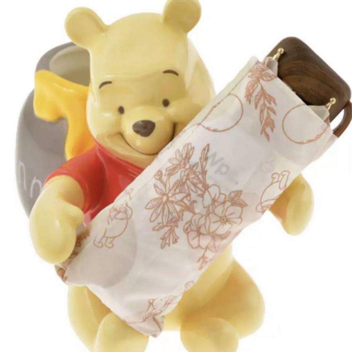ディズニー プーさん 折りたたみ傘 傘立て 陶器 フィギュア ディズニー プーさん 折りたたみ傘 傘立て 陶器 フィギュア