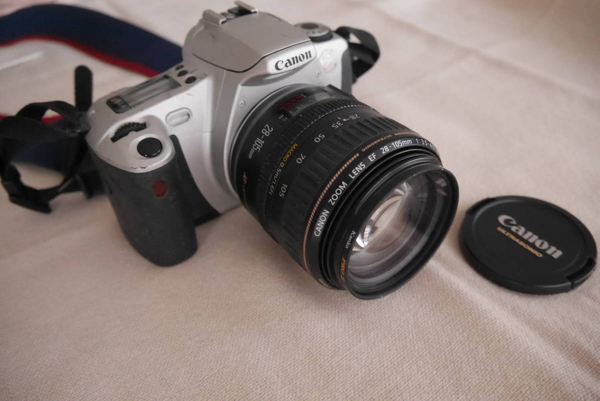 【送料無料】Canon EOS KISS Ⅲ キャノン フィルムカメラ一眼レフ＋Canonズームレンズ EF28-105mm F3.5-4.5 II  USM ZOOM LENS ULTRA SONIC