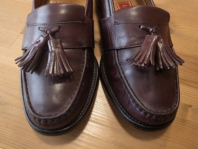 INDIA made COLEHAAN Cole Haan leather shoes tassel Loafer leather shoes tea 7W approximately 25.