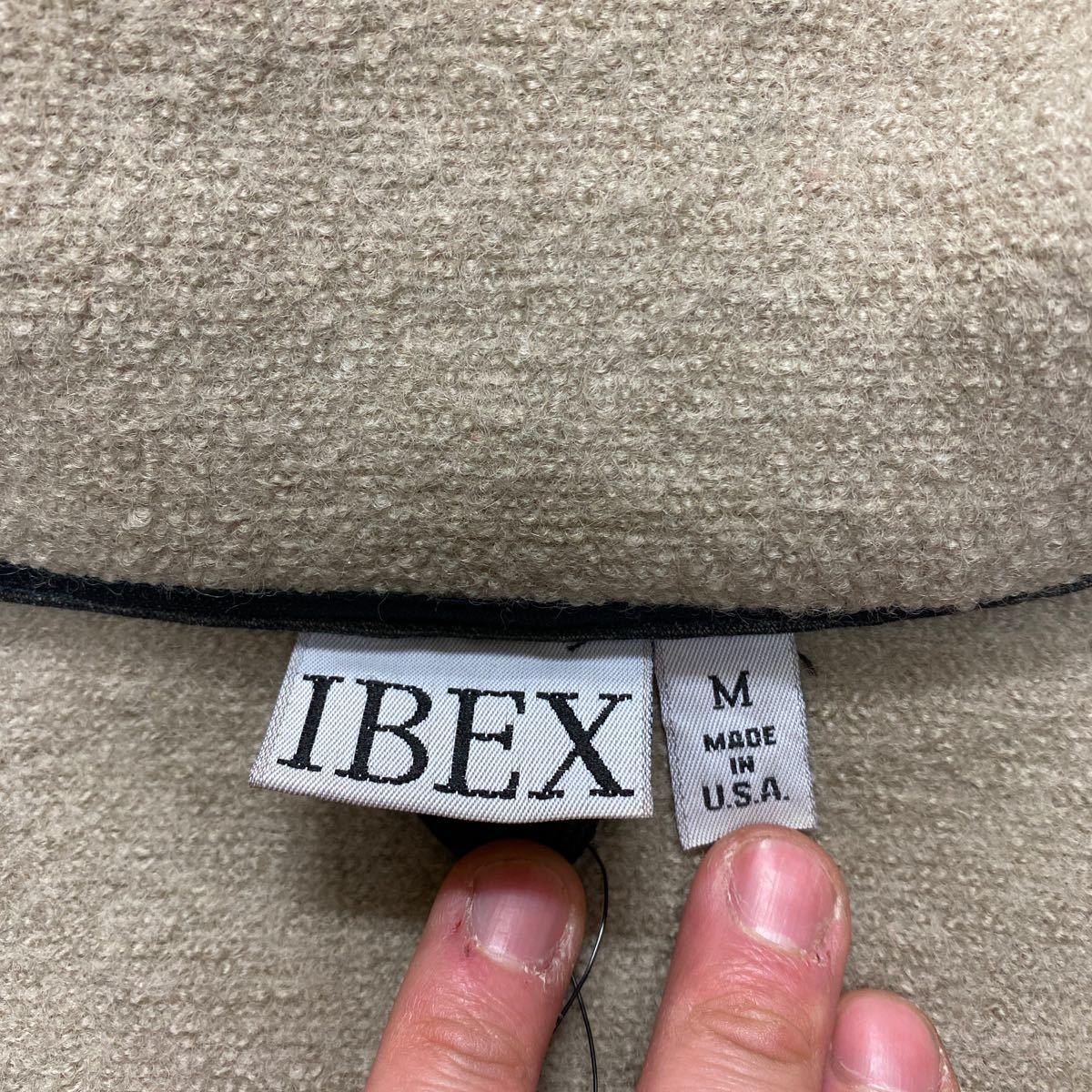 ● IBEX アイベックス ウールジャケット ベージュ USA製 ut2428_画像3