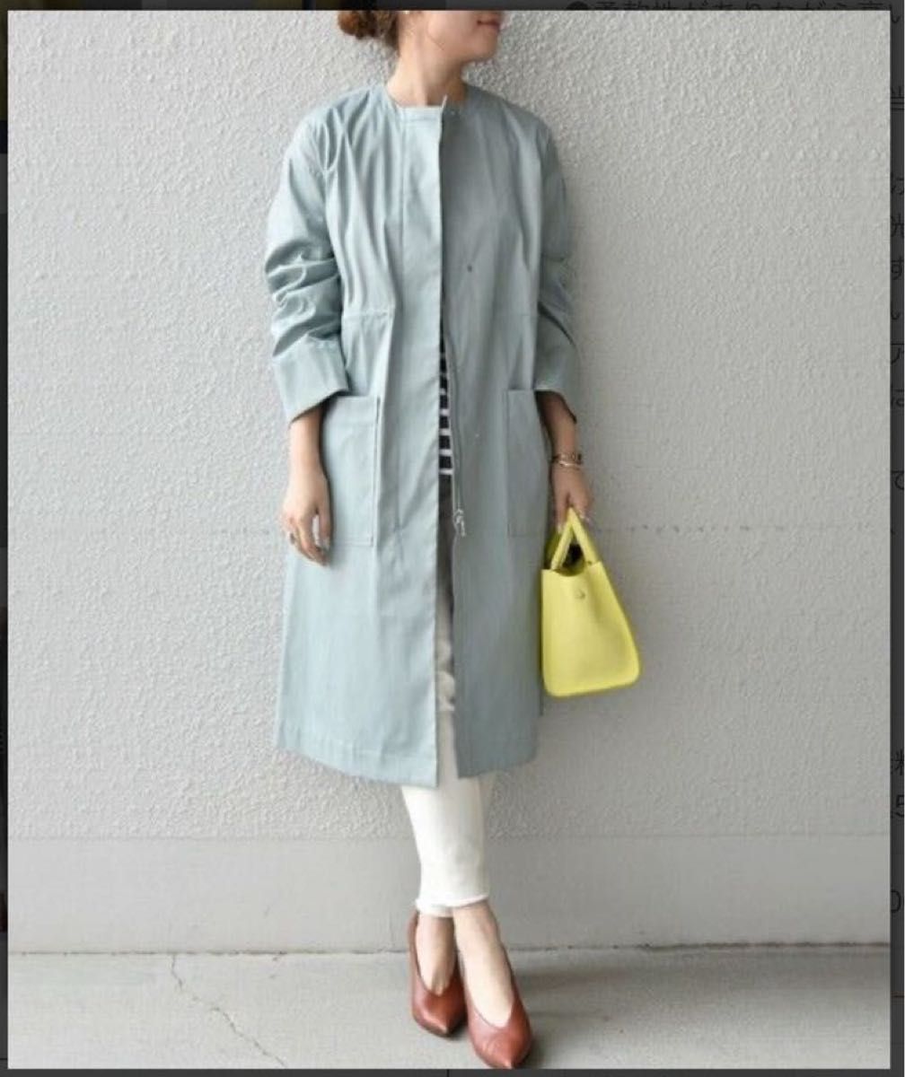 SHIPS シップス ノーカラーコート ノーカラーブルゾン SHIPS シップス ノーカラーコート ノーカラーブルゾン