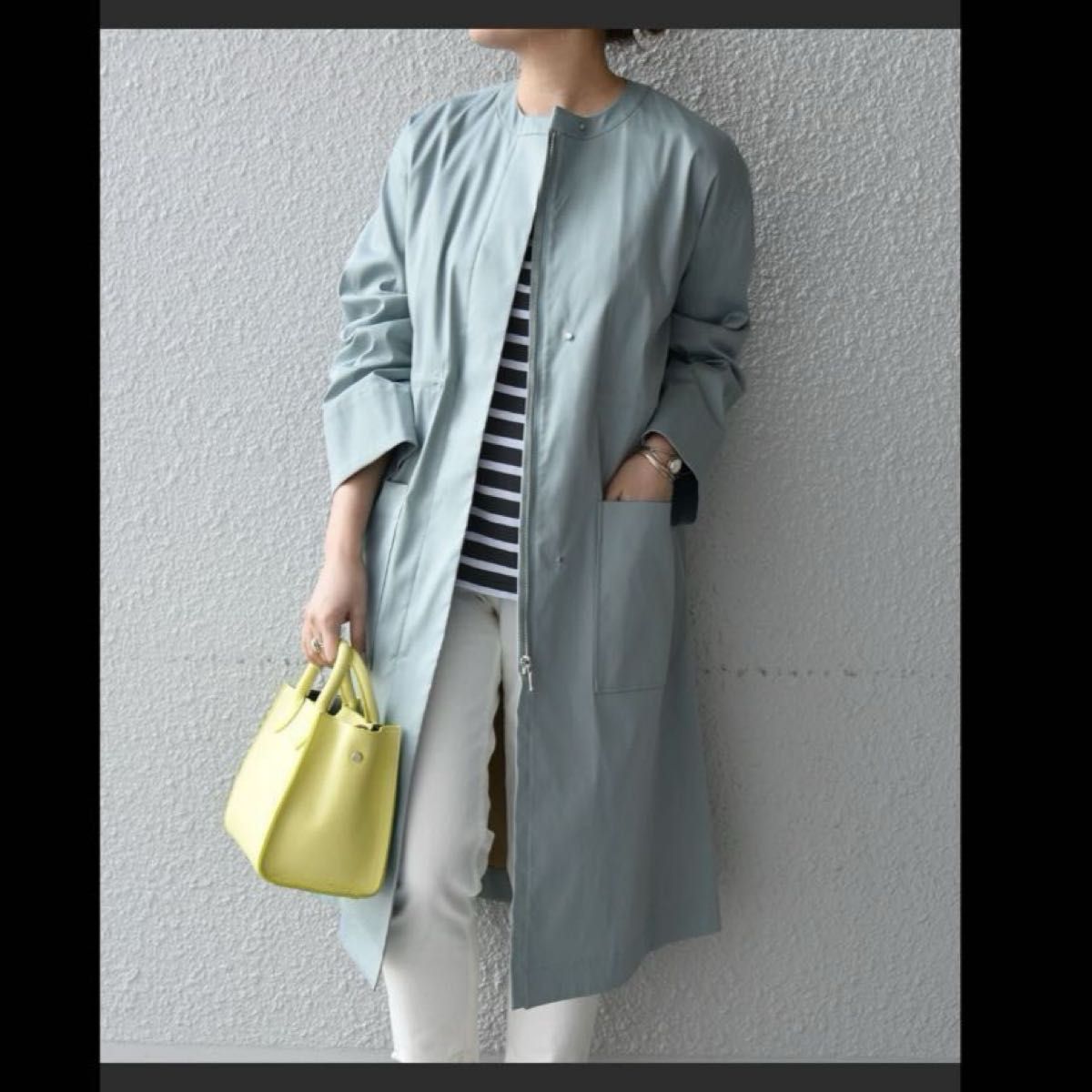 SHIPS シップス ノーカラーコート ノーカラーブルゾン SHIPS シップス ノーカラーコート ノーカラーブルゾン