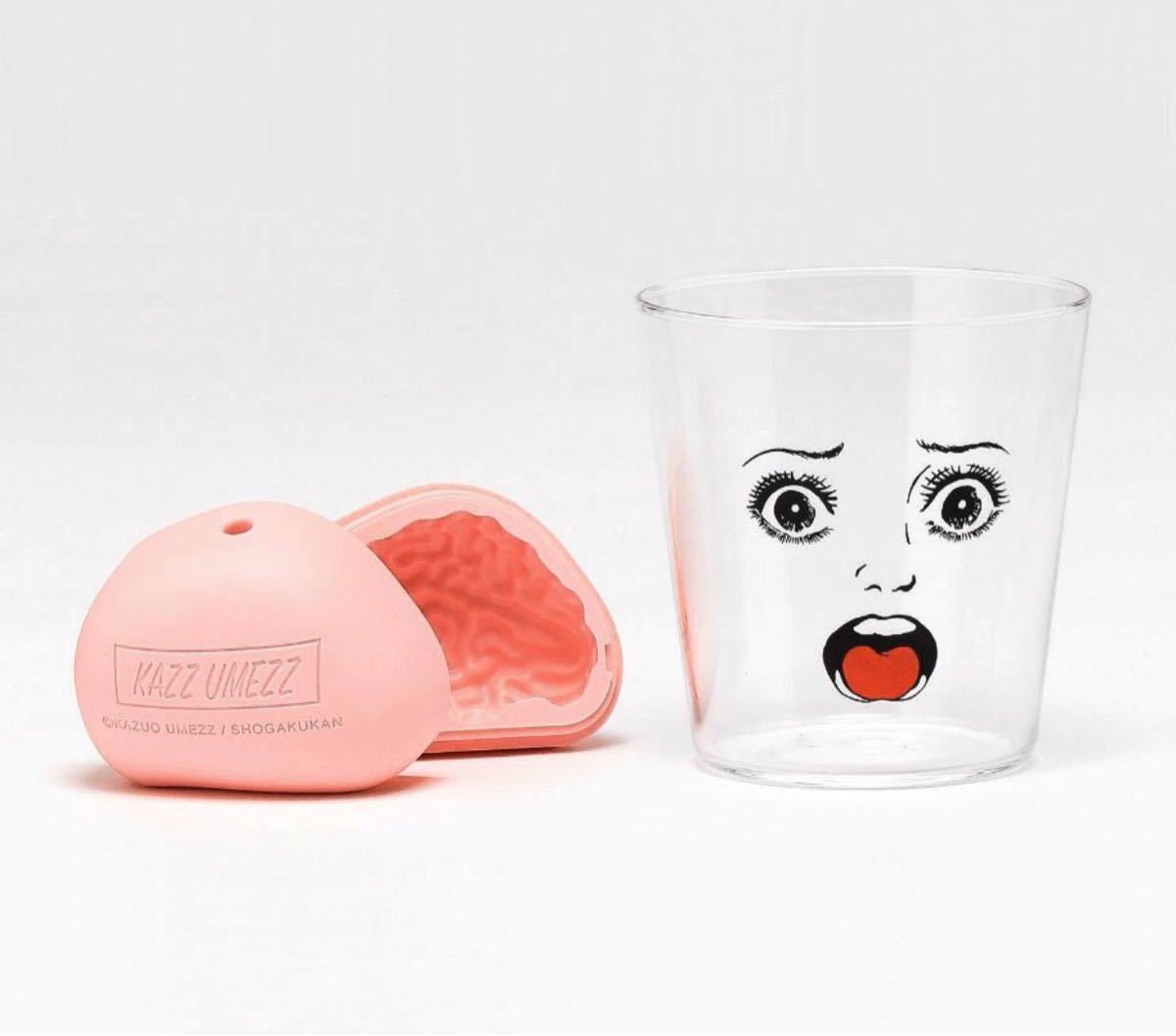 楳図かずお×吉田ユニ「洗礼」製氷皿&グラスセット 新品未開封 定価7