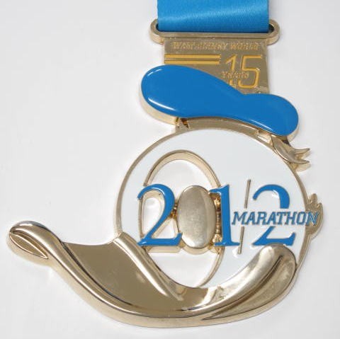  Disney Дональд 2012WDW половина марафон медаль 20012 год WDW половина марафон Disney world 
