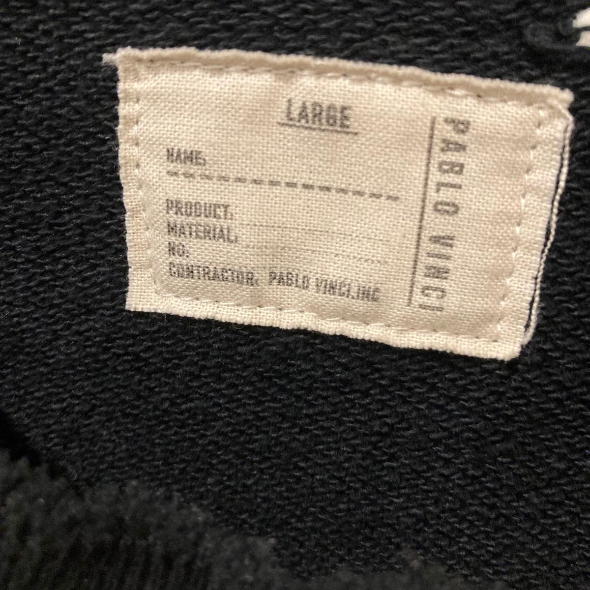 PABLO VINCI Damage sweat shirt パブロヴィンチ ダメージ PABLO VINCI Damage sweat shirt パブロヴィンチ ダメージ